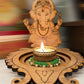 Wooden Ganesha Tealight Holders