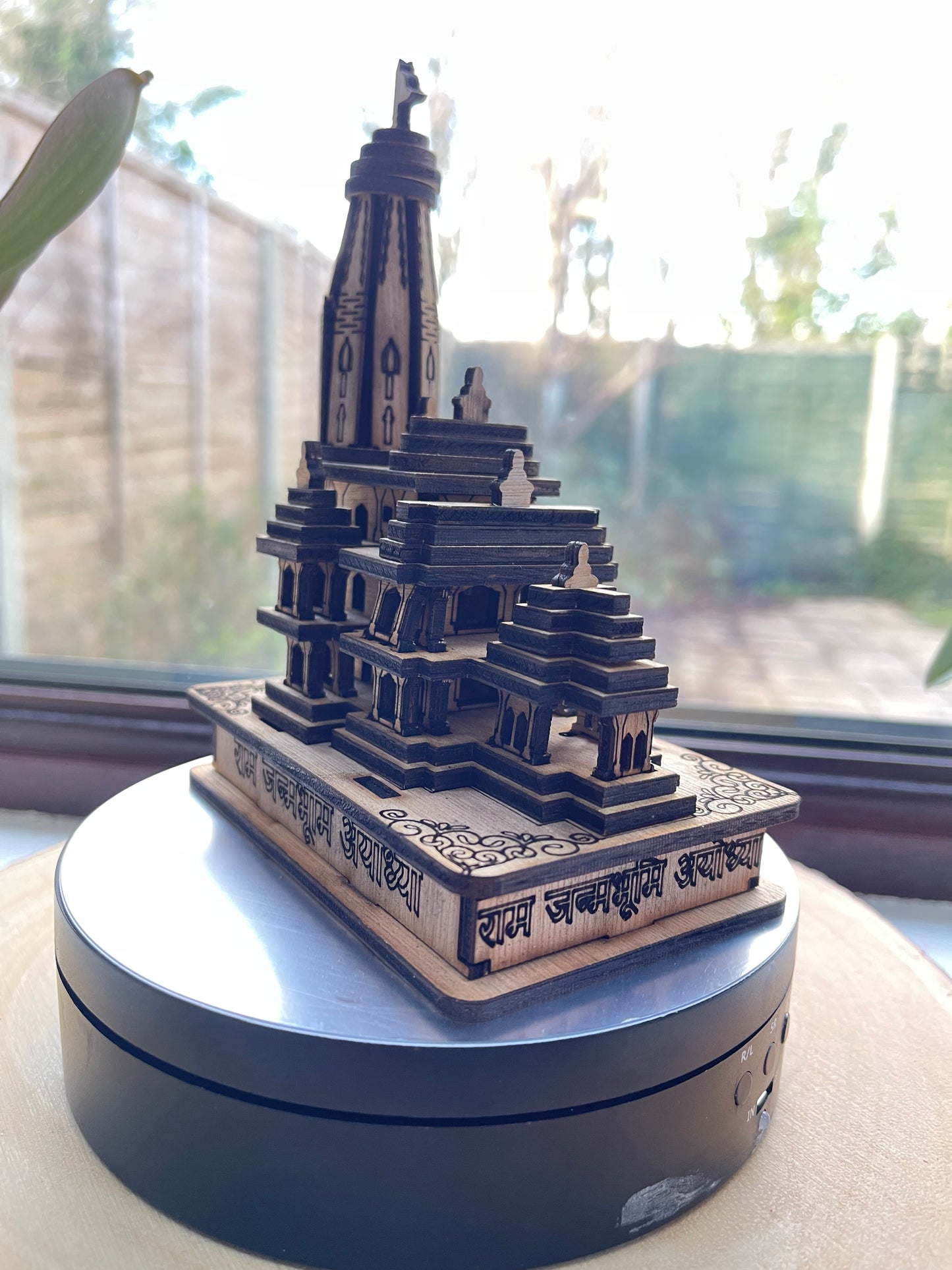 Mini Ram mandir wooden replica