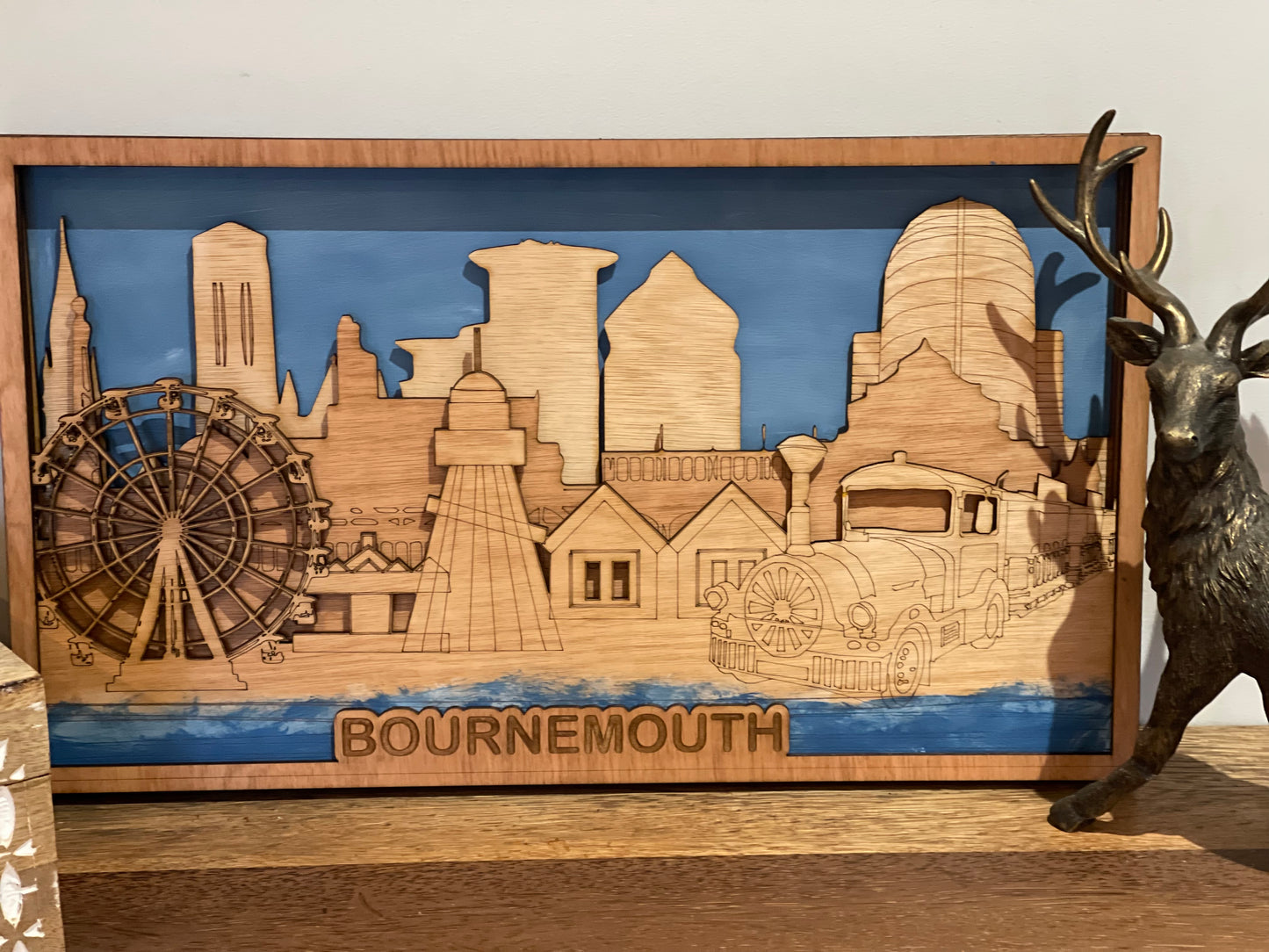 Wooden Bournemouth Skyline