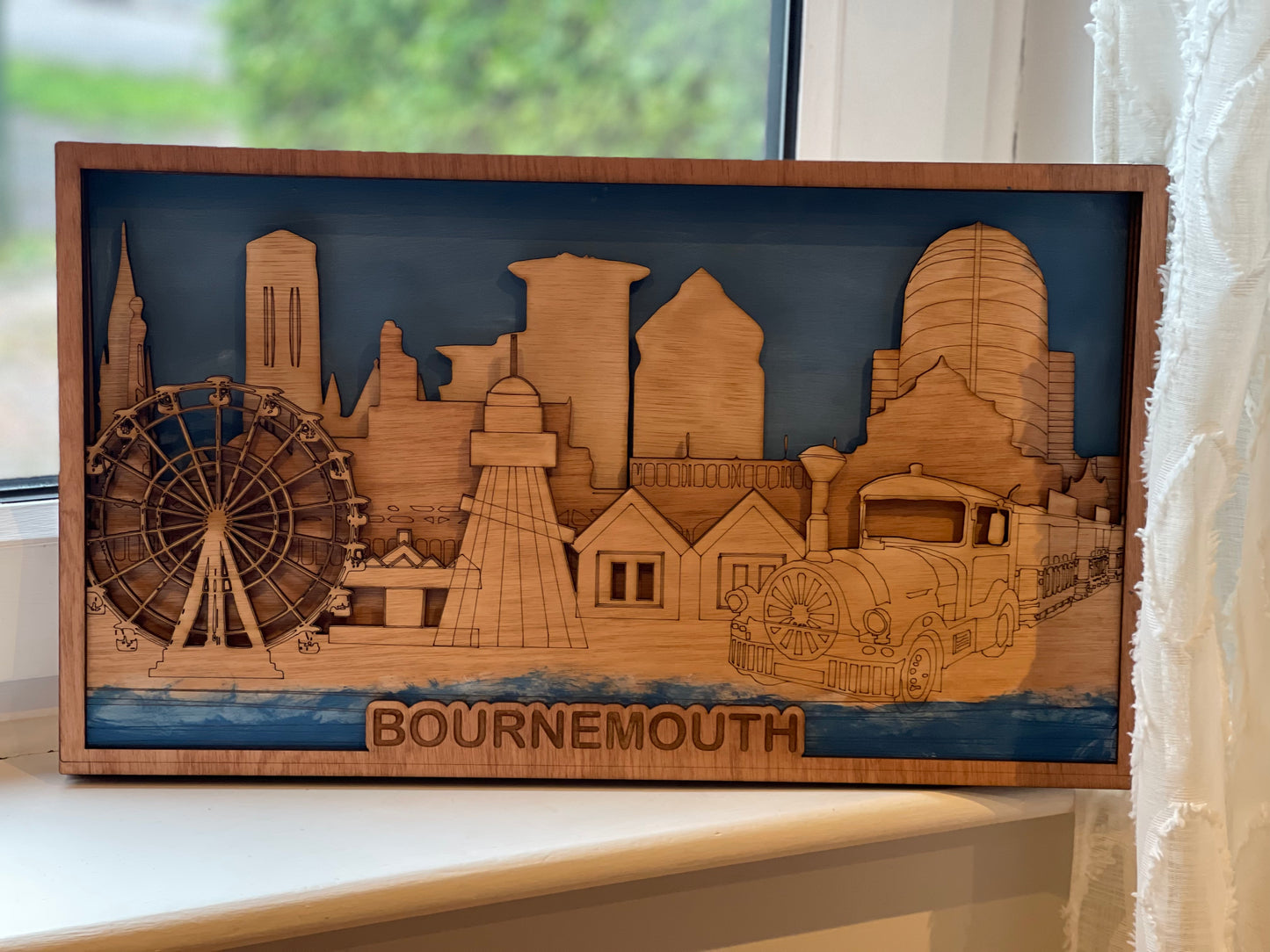 Wooden Bournemouth Skyline