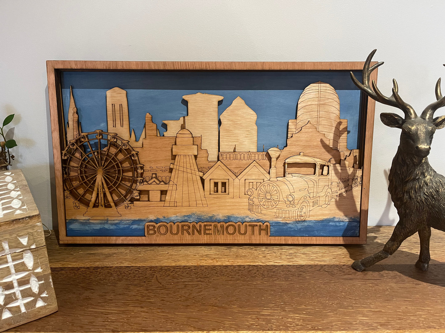 Wooden Bournemouth Skyline