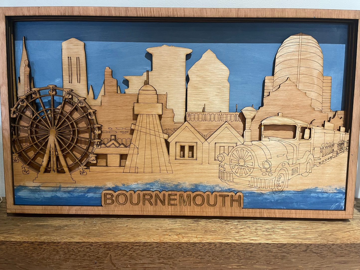 Wooden Bournemouth Skyline