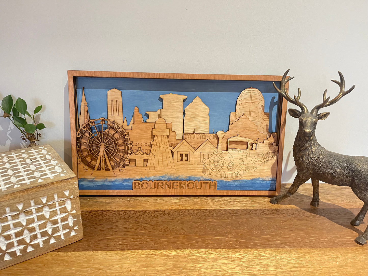 Wooden Bournemouth Skyline