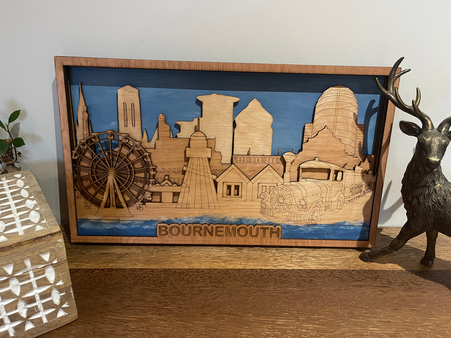 Wooden Bournemouth Skyline