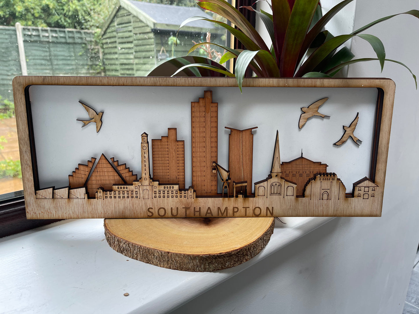 Wooden Southampton Skyline Replica