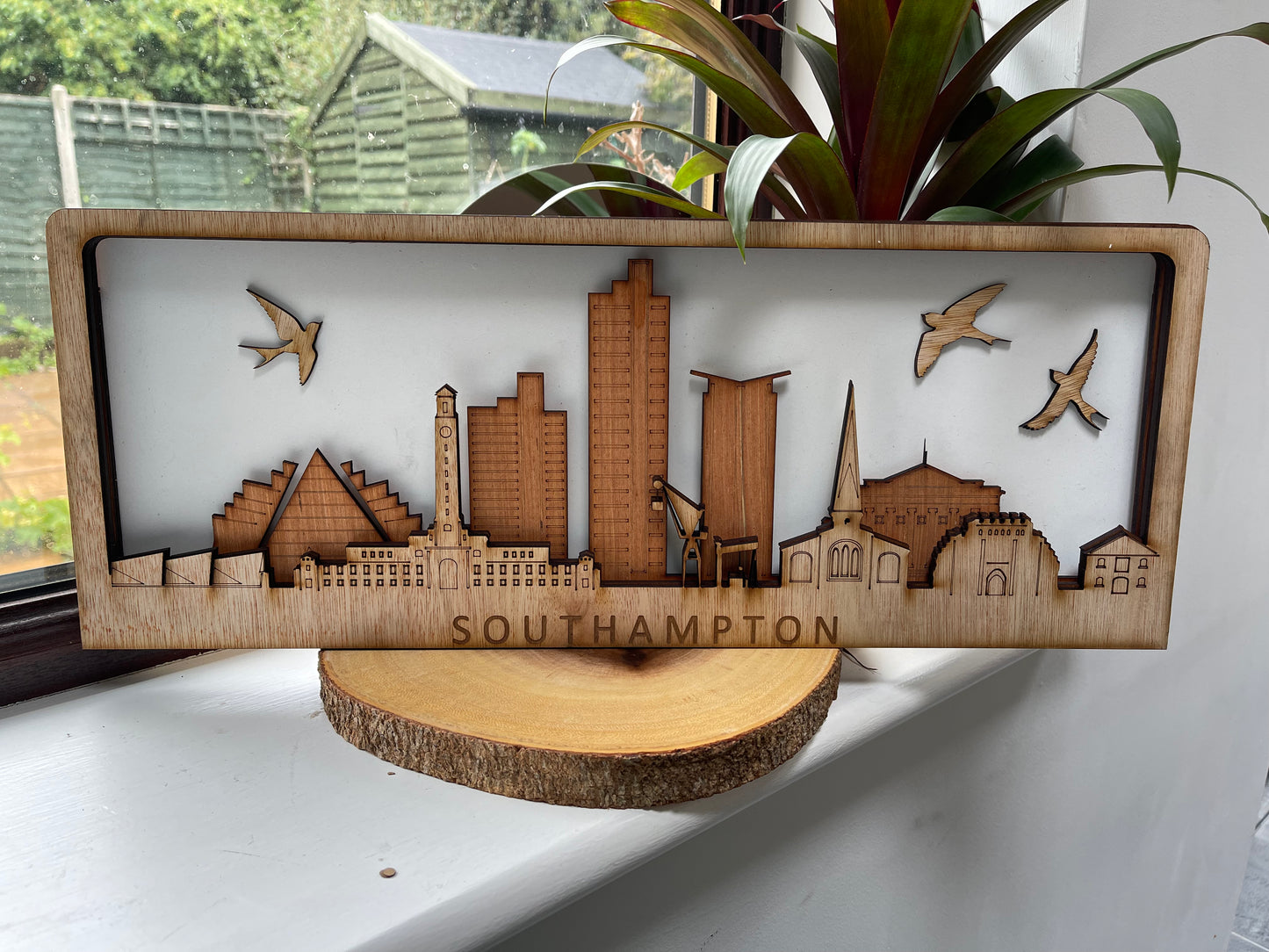 Wooden Southampton Skyline Replica