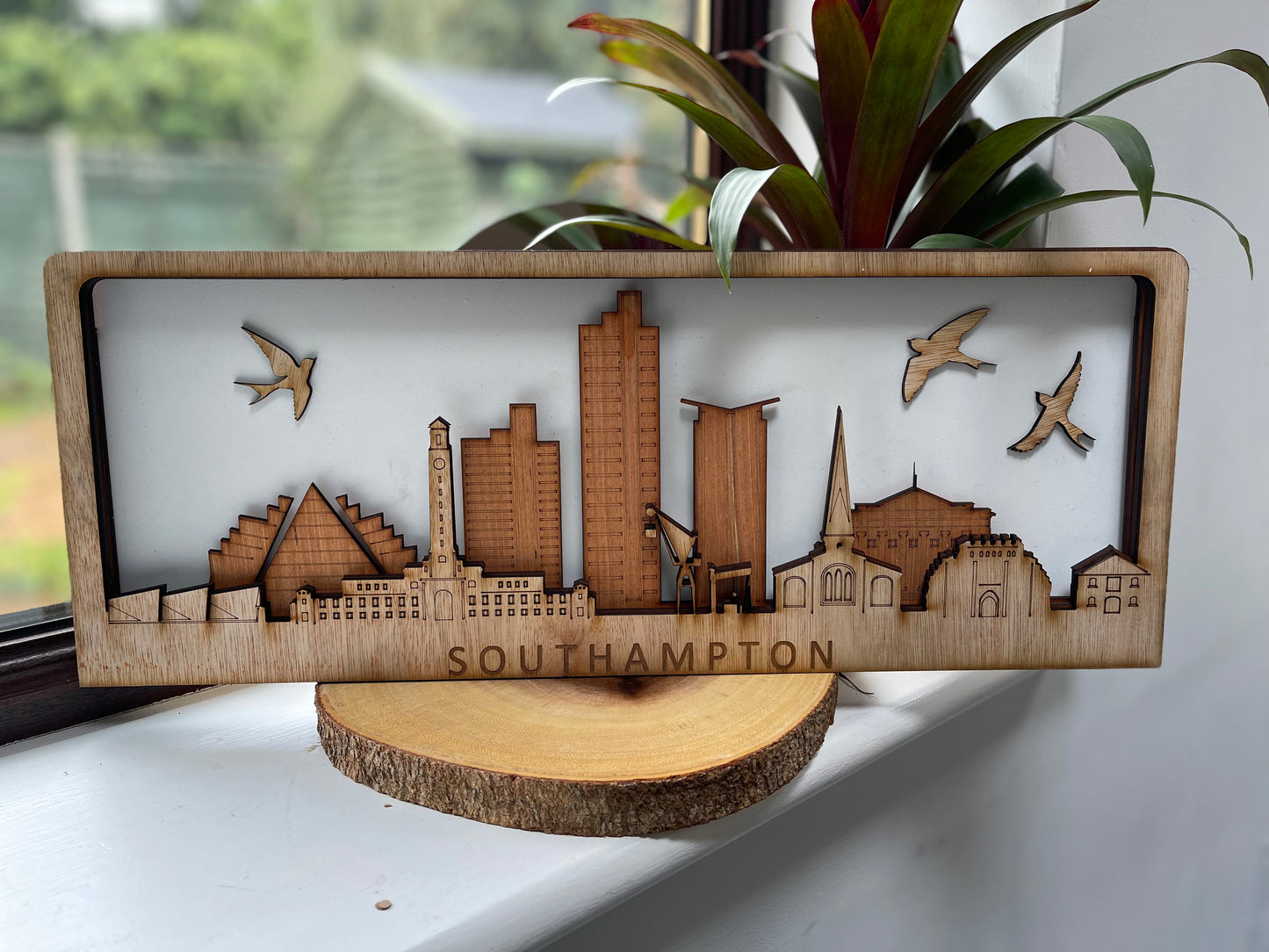 Wooden Southampton Skyline Replica