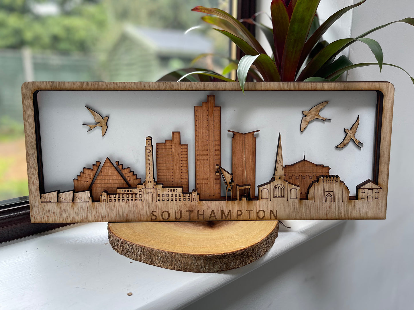 Wooden Southampton Skyline Replica