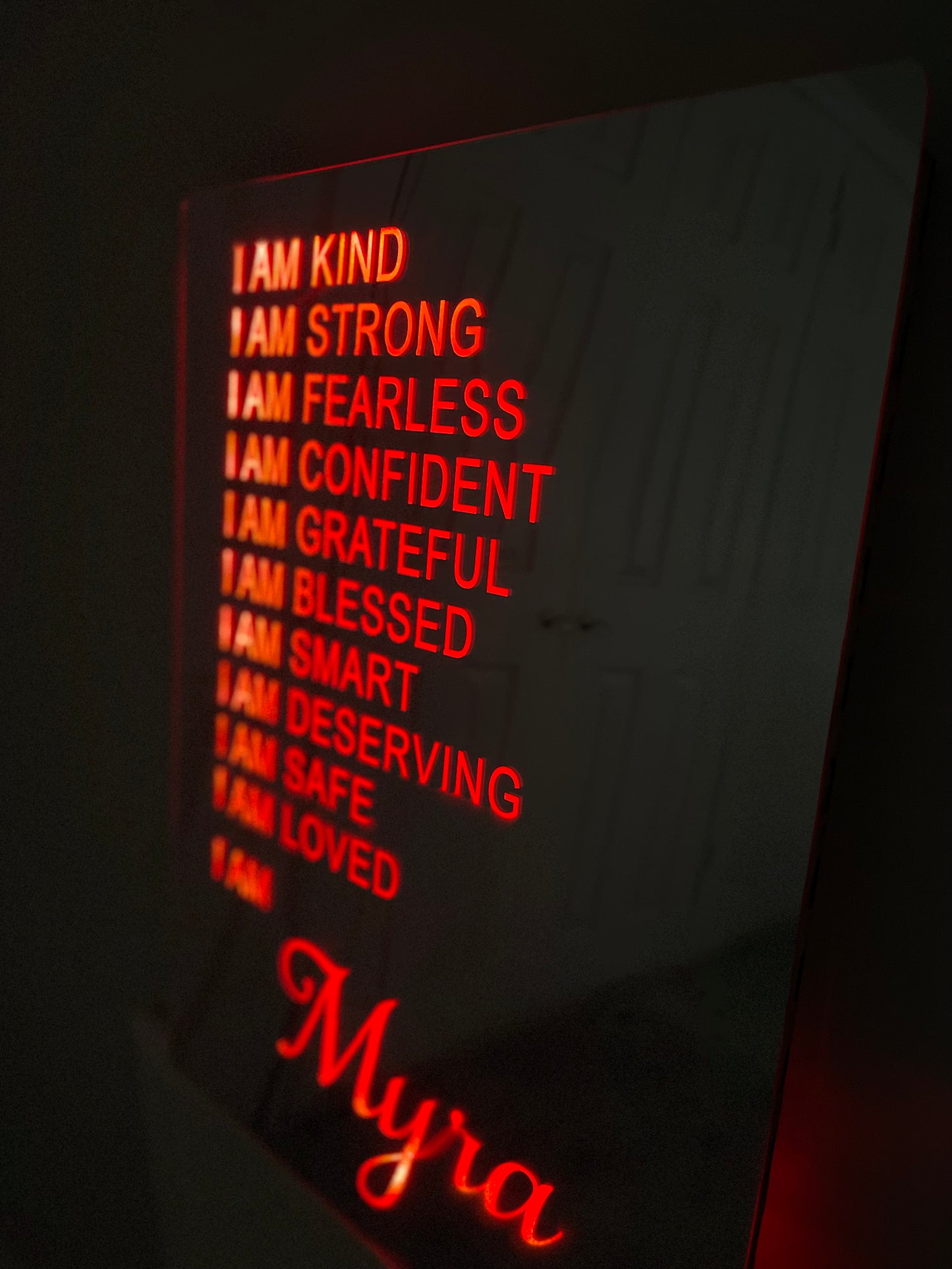 Personalised Affirmation mirror