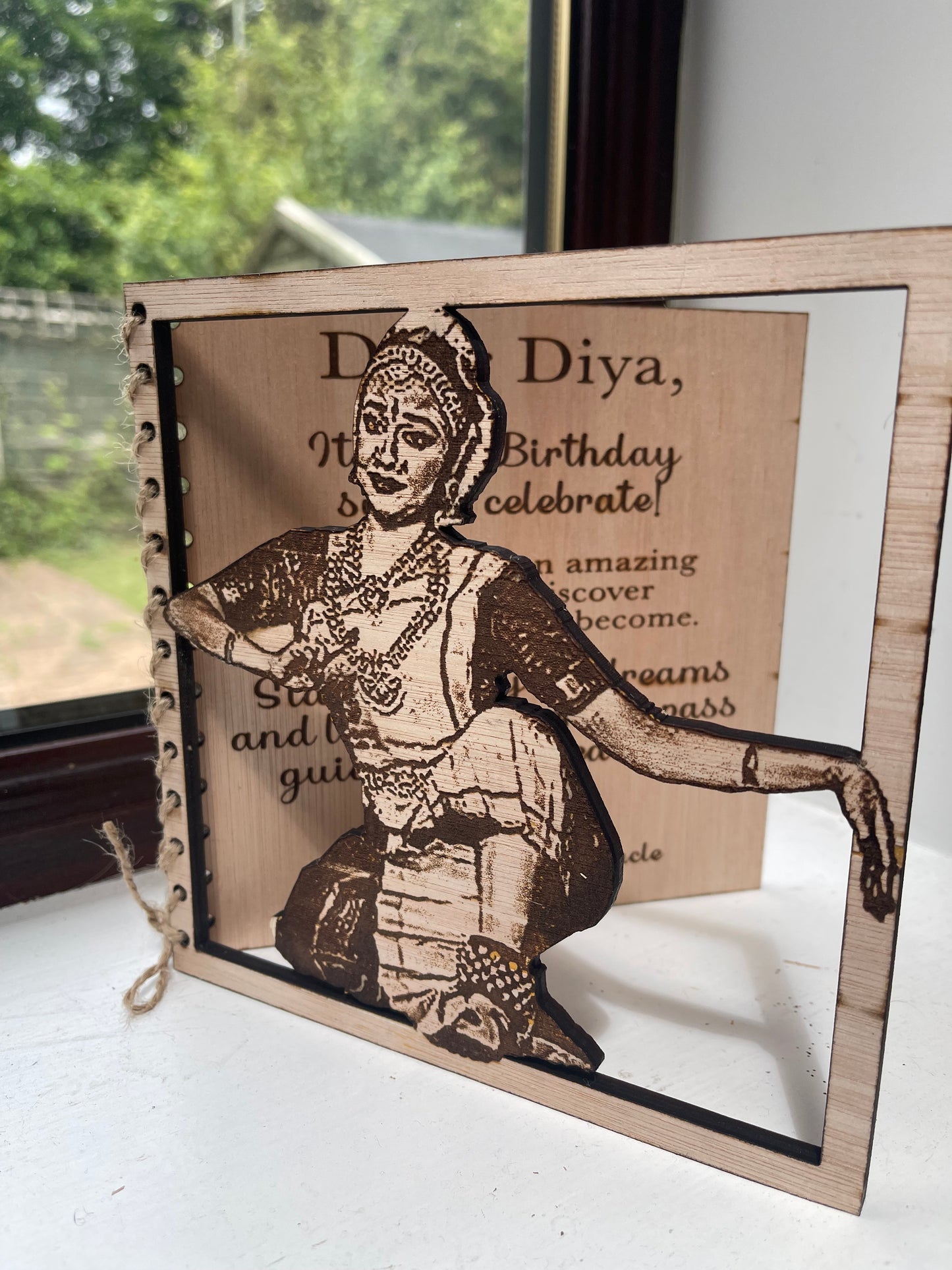 Personalised Wooden 3D Photo Card Birthday | Anniversary | Special birthday | Occassion Card |Photo Card