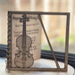 Personalised Wooden Card Birthday | Anniversary | Special birthday | Occassion Card |Violinist |Violin