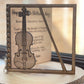 Personalised Wooden Card Birthday | Anniversary | Special birthday | Occassion Card |Violinist |Violin