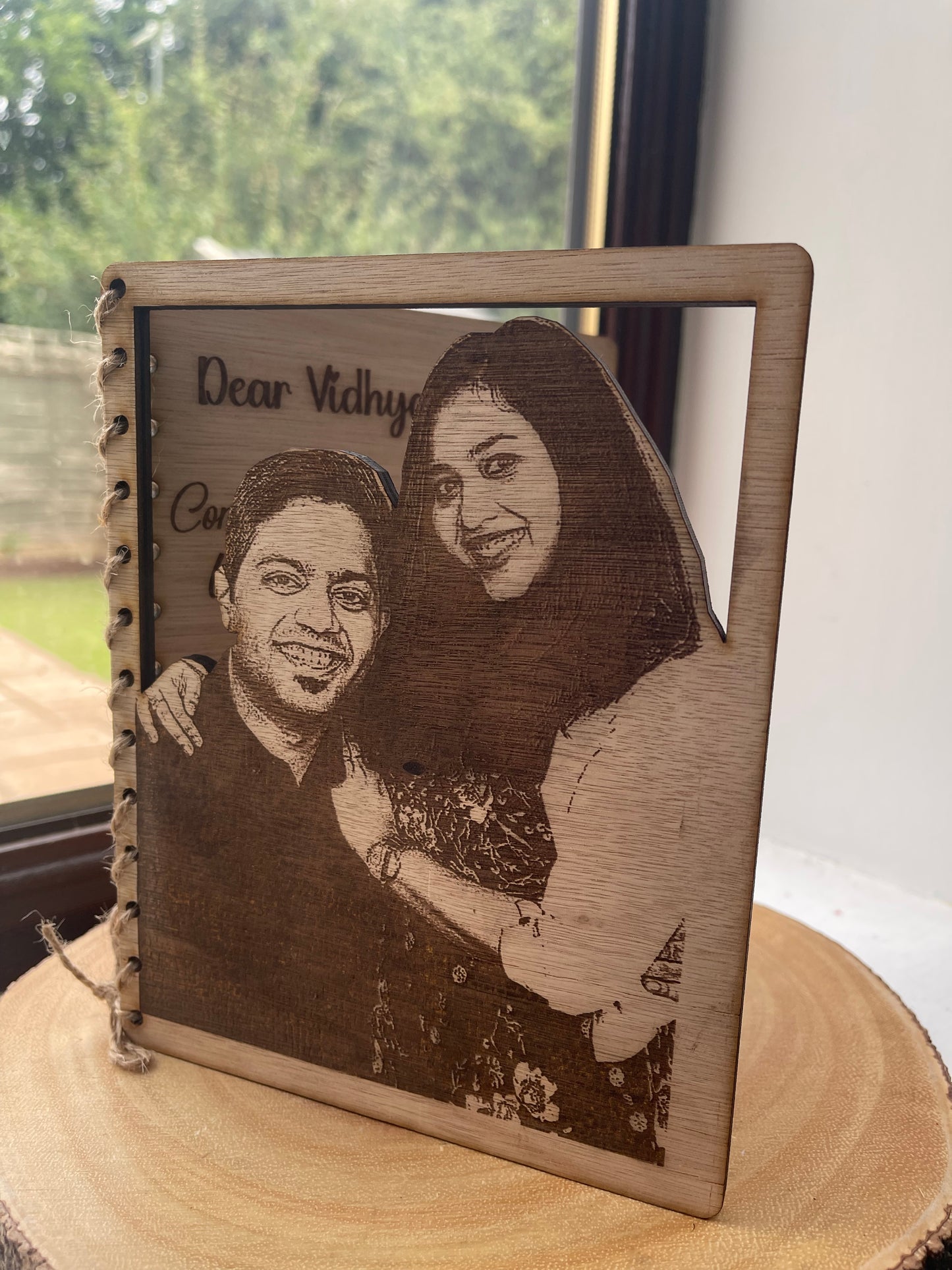 Personalised Wooden 3D Photo Card Birthday | Anniversary | Special birthday | Occassion Card |Photo Card