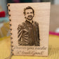 Personalised wooden custom photo portrait card