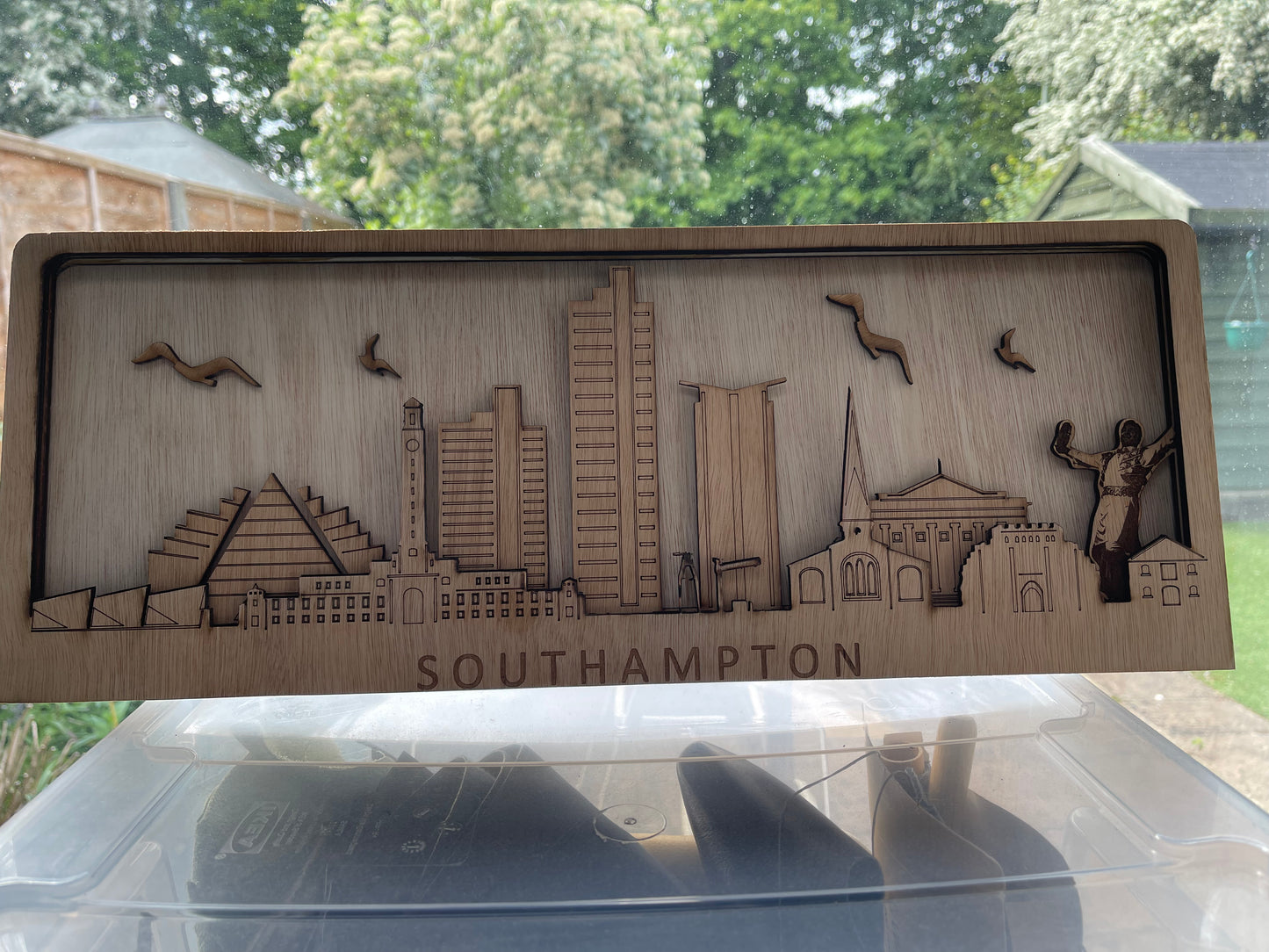 Wooden Southampton Skyline Replica