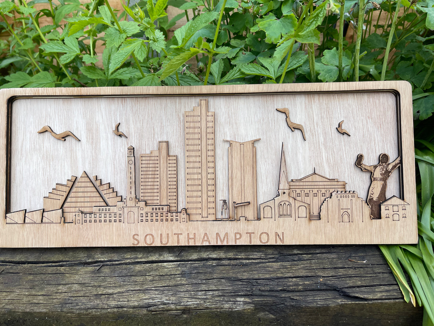 Wooden Southampton Skyline Replica