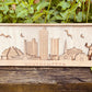 Wooden Southampton Skyline Replica