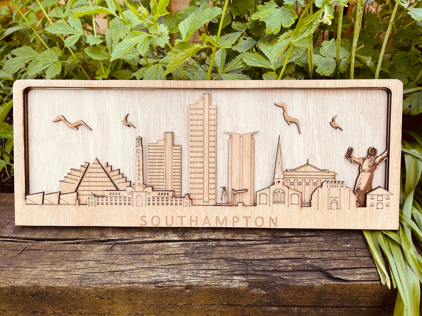 Wooden Southampton Skyline Replica