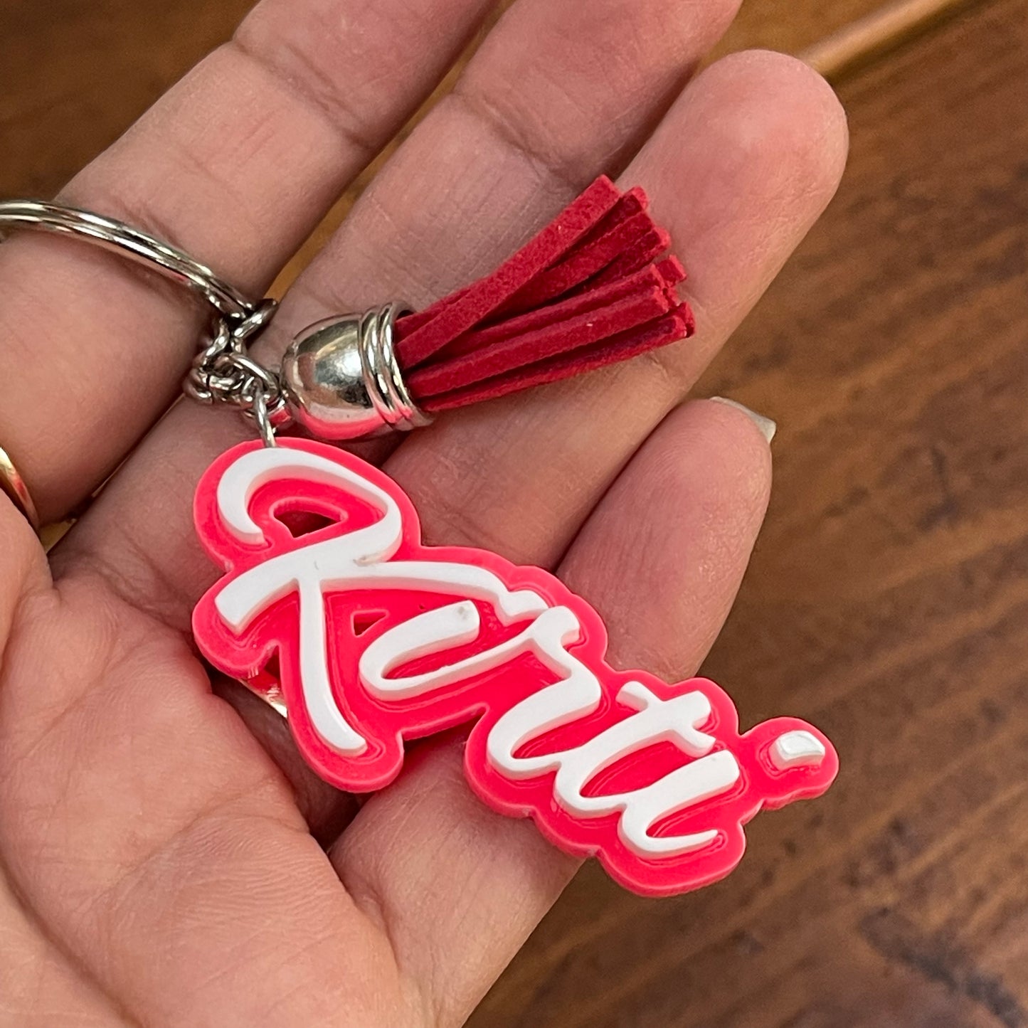 Personalised Acrylic keyring