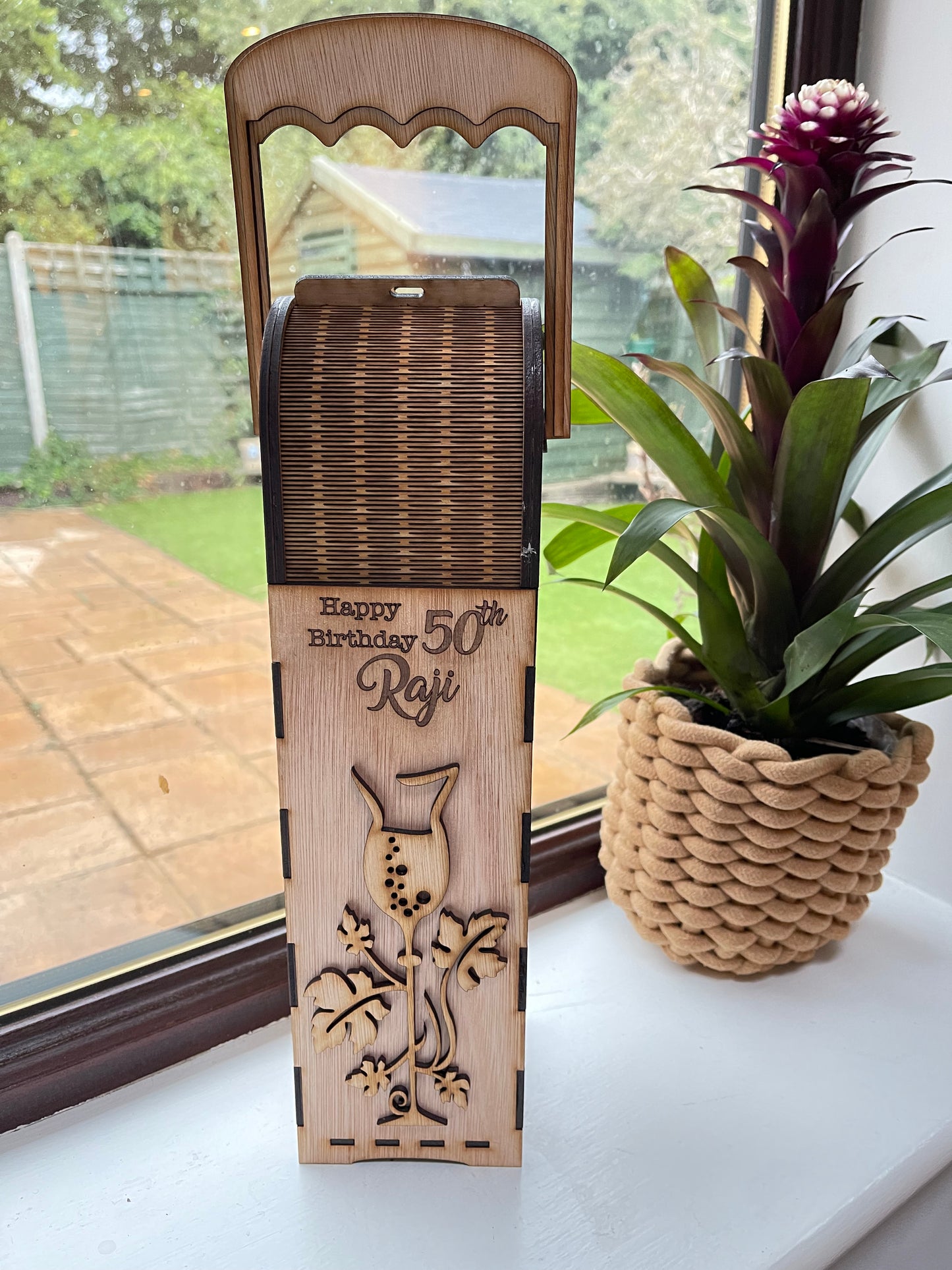 Personalised Wooden Wine Gift Box