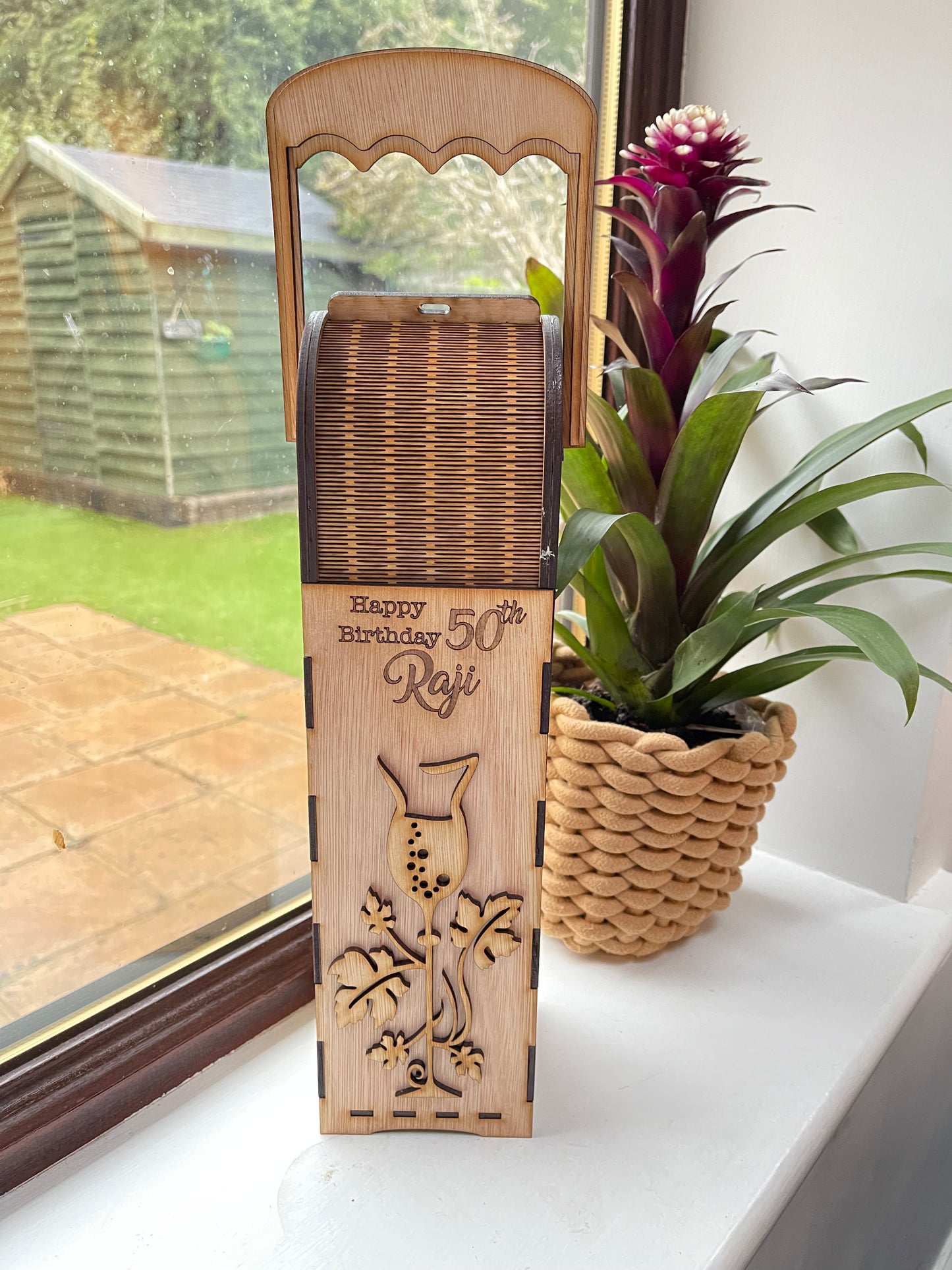 Personalised Wooden Wine Gift Box