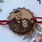 Personalised photo Rakhi for Raksha Bandhan. Made from Wood.