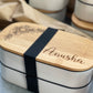 Personalised Bamboo lid lunch box