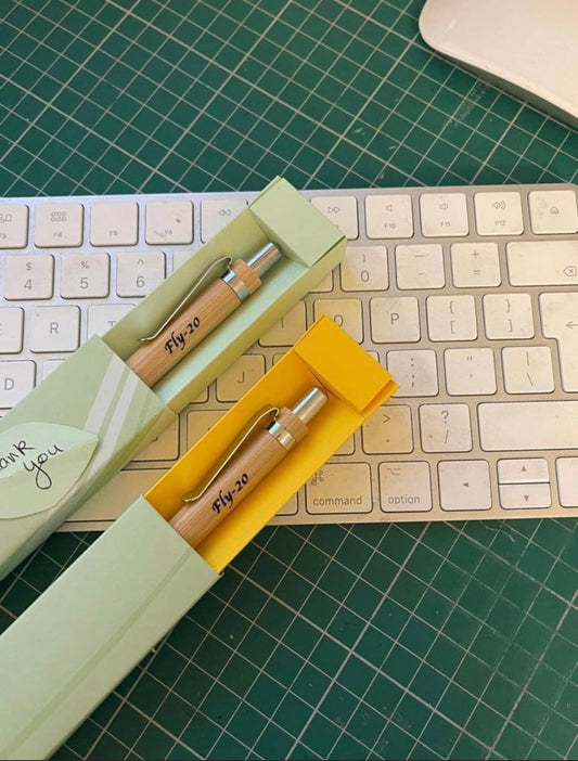 Personalised Engraved Bamboo wooden pen