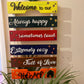 Welcome home sign