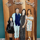 Personalised wooden faceless portrait art