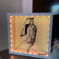 Personalised portrait art light up frame