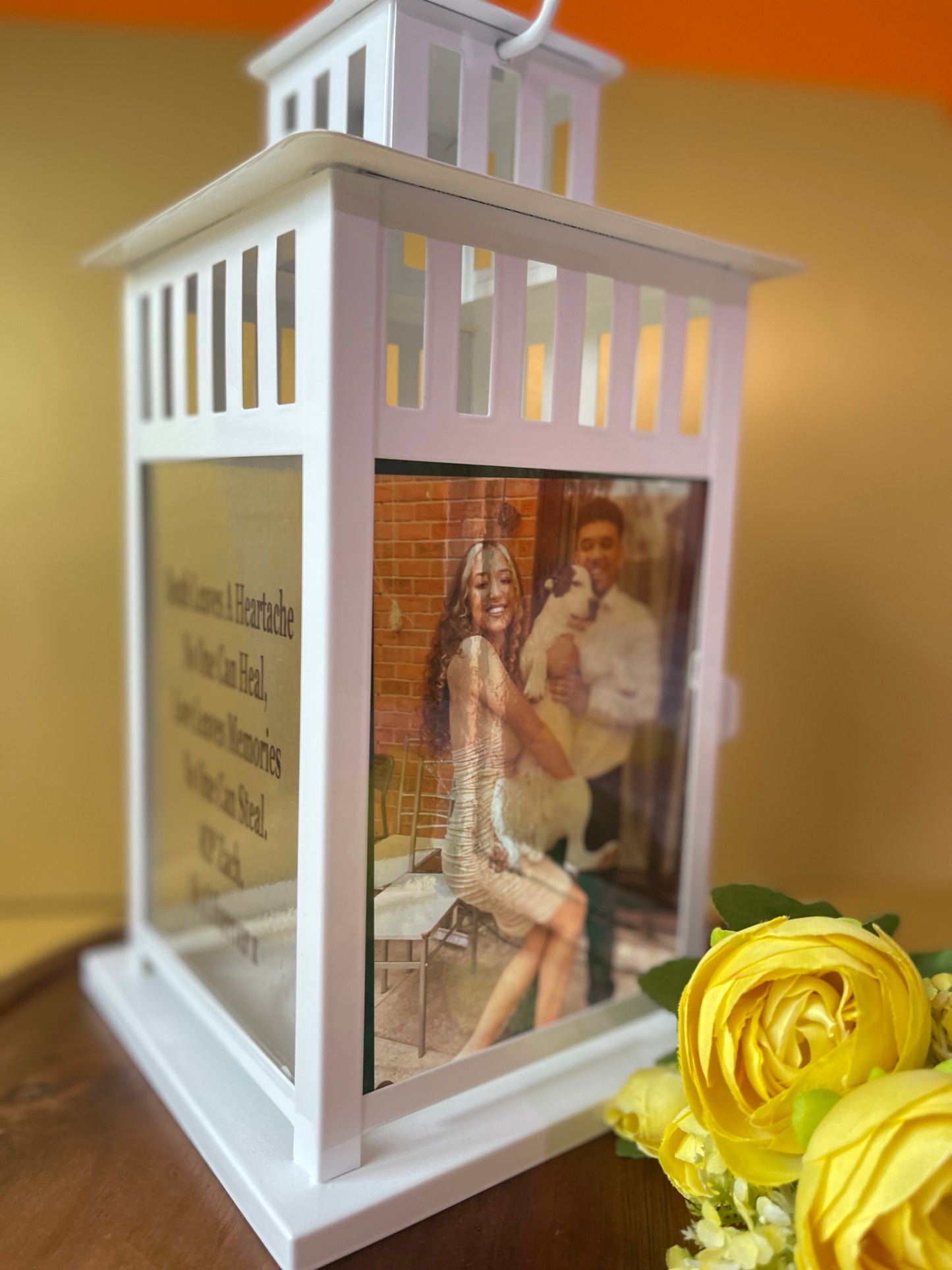 Personalised memory Lantern candle remembrance