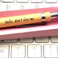 Personalised Engraved Bamboo wooden pen