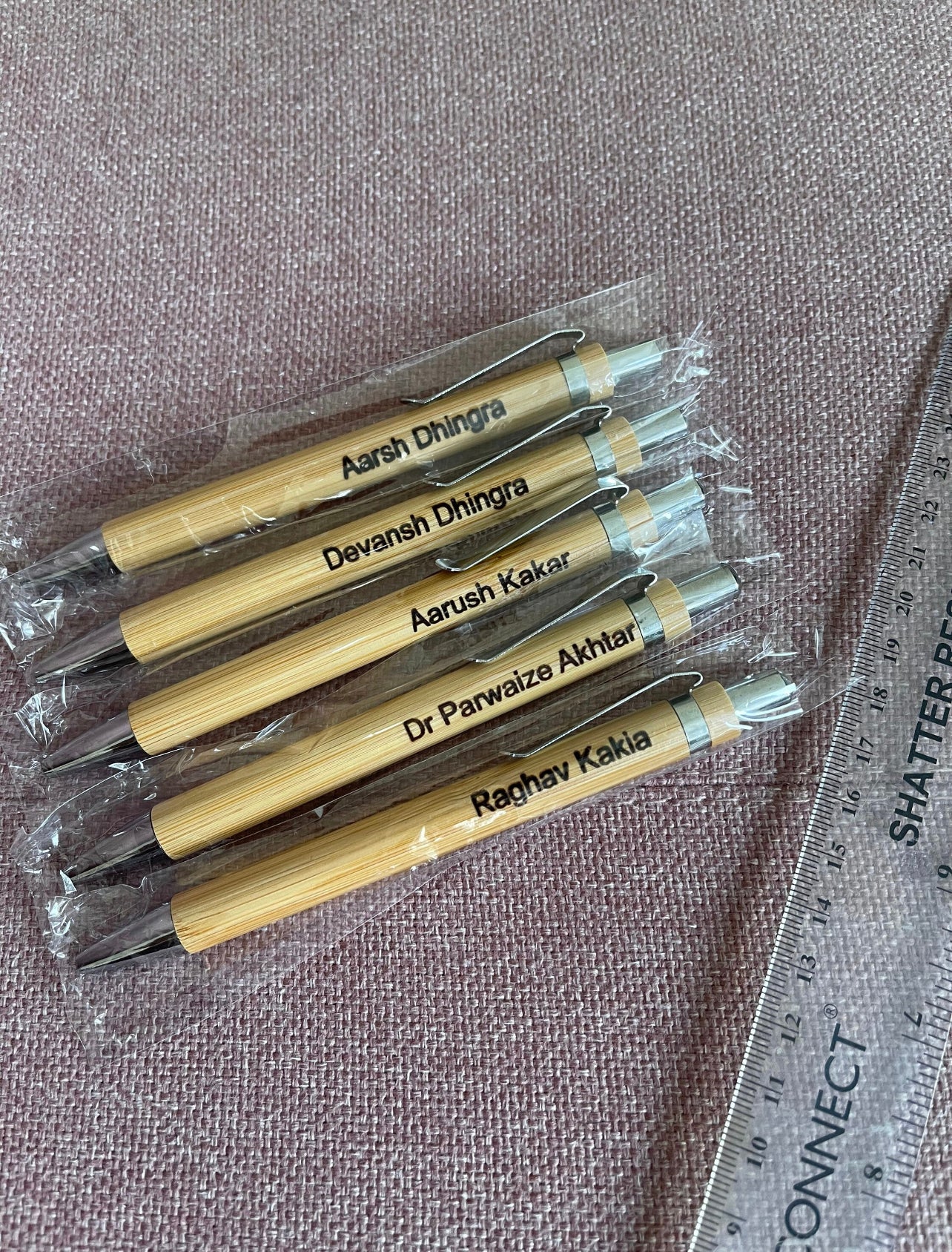 Personalised Engraved Bamboo wooden pen