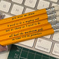 Personalised Engraved Bamboo wooden pencil